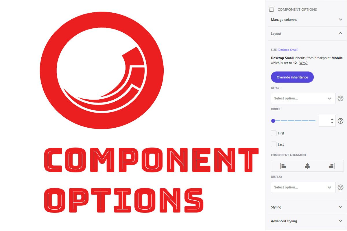 Component editing options in Sitecore Pages